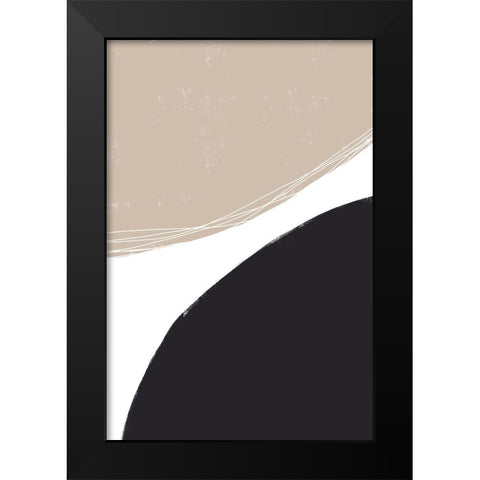 Joyful Harmony Black Modern Wood Framed Art Print by Sawall, Anastasia