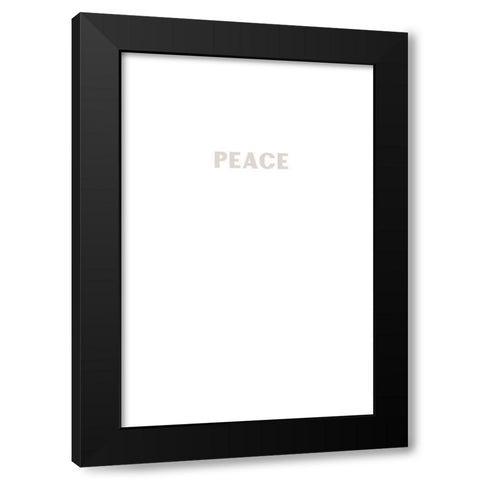 Peace Black Modern Wood Framed Art Print by Sawall, Anastasia