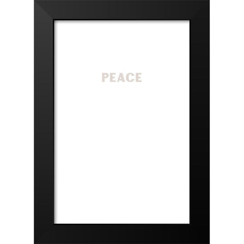 Peace Black Modern Wood Framed Art Print by Sawall, Anastasia