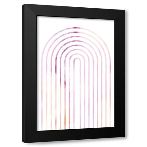 Pink Arch Black Modern Wood Framed Art Print by Sawall, Anastasia