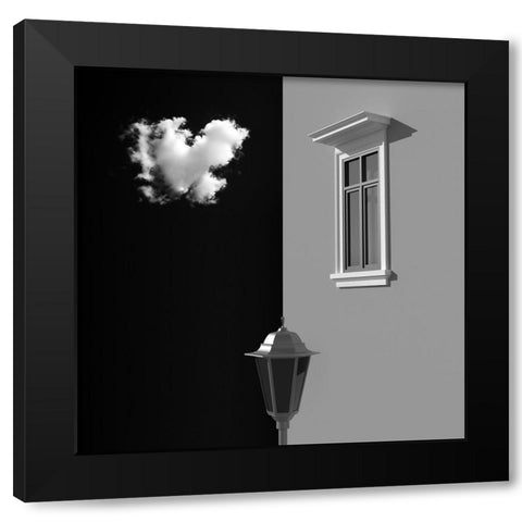 Half Black Modern Wood Framed Art Print with Double Matting by Bunjamin (Abe), Antonyus