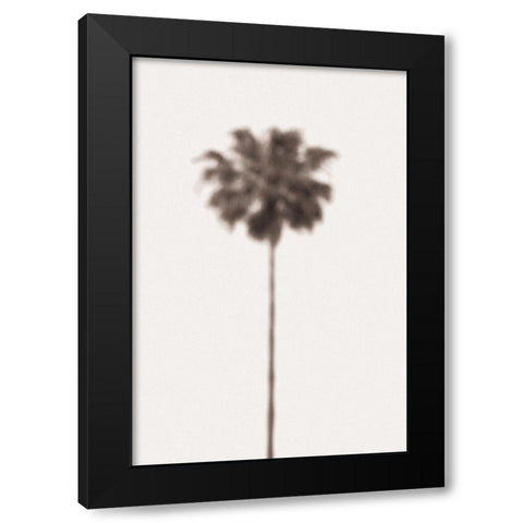 Palm Blury Black Modern Wood Framed Art Print with Double Matting by 1x Studio III