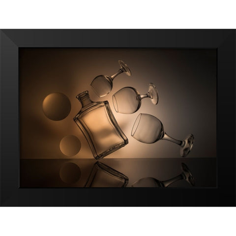 From The Series Qlevitationq Black Modern Wood Framed Art Print by Popov, Evgeniy