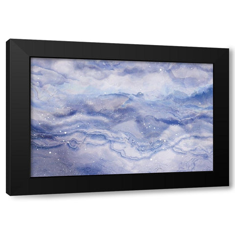 Crystallized Lilac Black Modern Wood Framed Art Print with Double Matting by Uplusmestudio