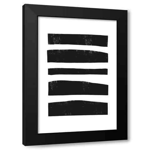 Traces Of Life Black Modern Wood Framed Art Print with Double Matting by Uplusmestudio