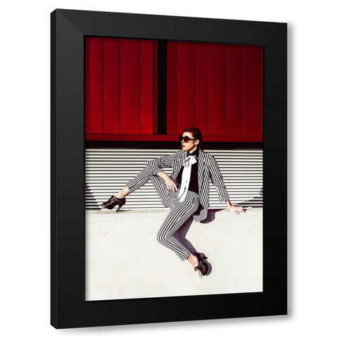 There Is Geometry In The Humming Of The Strings Black Modern Wood Framed Art Print with Double Matting by Bolgov (Axe), Ruslan