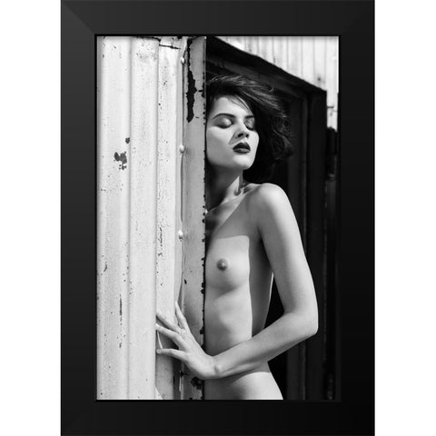 Sunlight Black Modern Wood Framed Art Print by Blasko, Jan