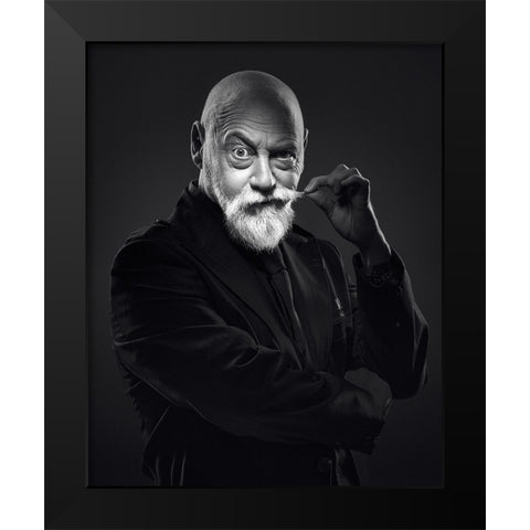Daniel Black Modern Wood Framed Art Print by Denis