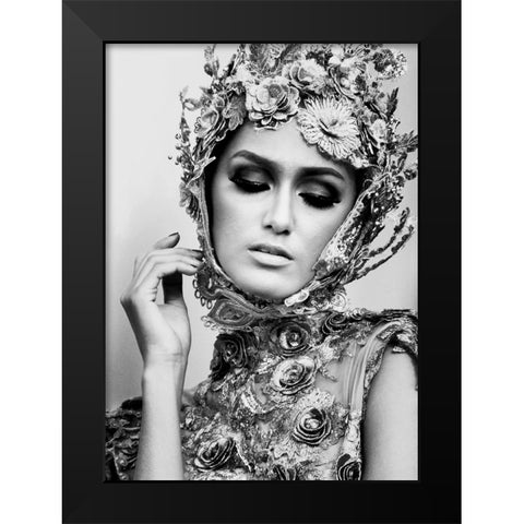 Someone you loved Black Modern Wood Framed Art Print by Lagaa, Kahar