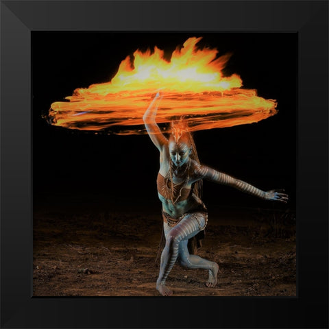 tuttstt tttc Black Modern Wood Framed Art Print by Gil, Yoram