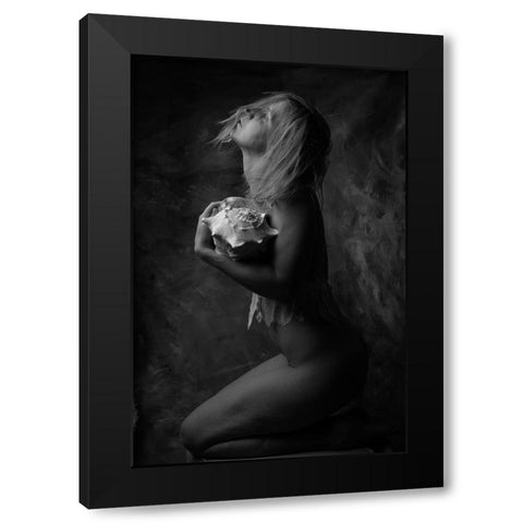Journey Black Modern Wood Framed Art Print with Double Matting by Blom, Therese