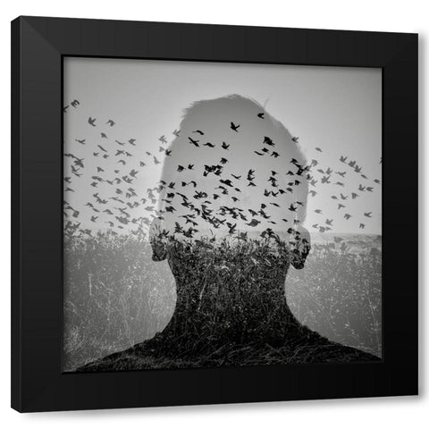 Beautiful mind 2 Black Modern Wood Framed Art Print by Kuavi, Robert