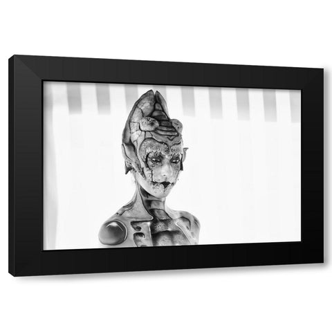 Alien Black Modern Wood Framed Art Print by Klesse, Andreas