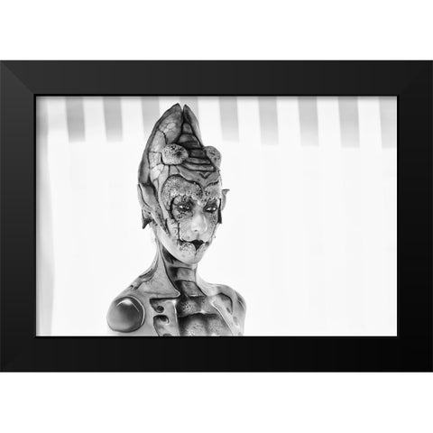 Alien Black Modern Wood Framed Art Print by Klesse, Andreas