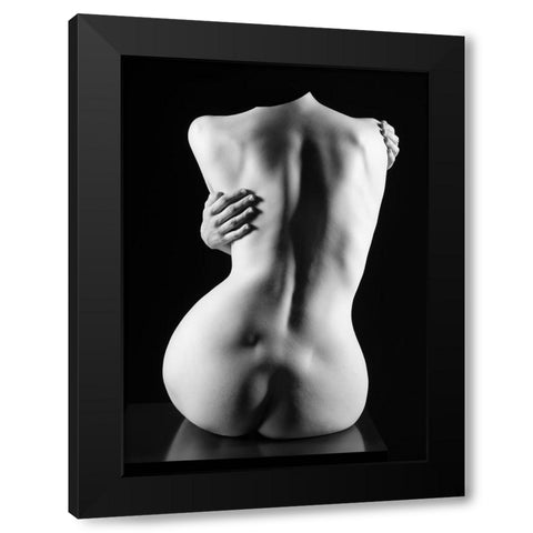 Torso Black Modern Wood Framed Art Print with Double Matting by Weiss, Konstantin