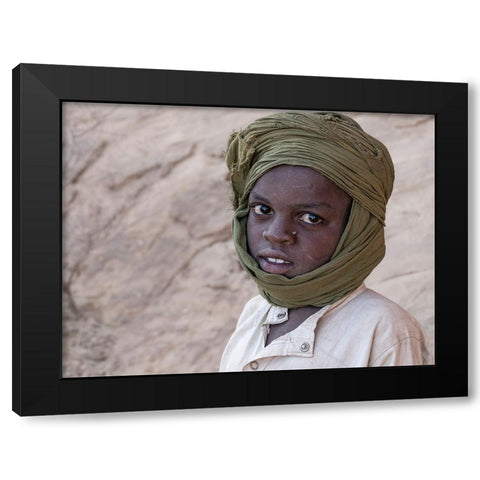 Gazes At Ennedi Desert-Tchad Black Modern Wood Framed Art Print with Double Matting by Molina, Elena