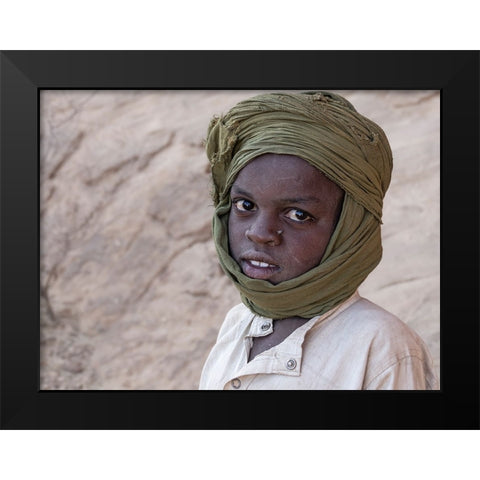 Gazes At Ennedi Desert-Tchad Black Modern Wood Framed Art Print by Molina, Elena