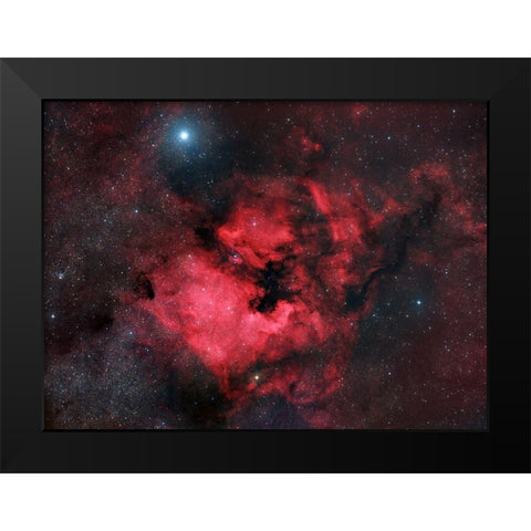 North American Nebula Black Modern Wood Framed Art Print by Chander, Vikas