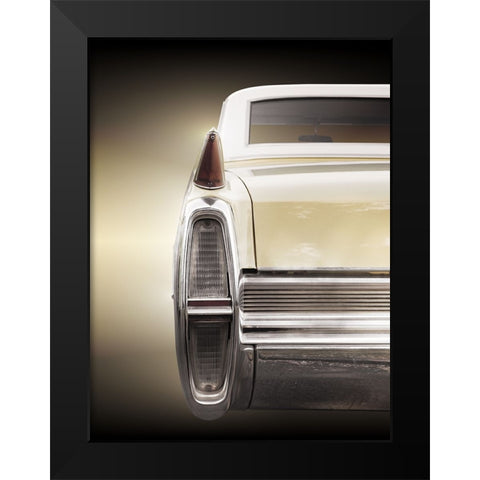 American classic car Coupe Deville 1964 Black Modern Wood Framed Art Print by Gube, Beate
