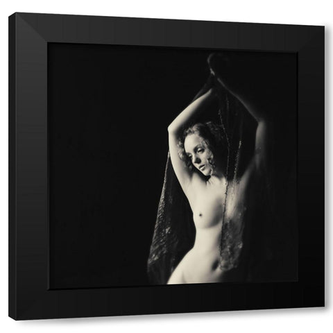 Beautiful Ivory Black Modern Wood Framed Art Print by Brackstone, Mel