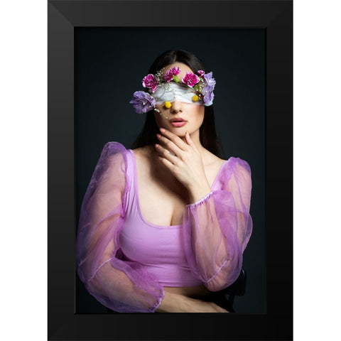 Everyone has a wish Black Modern Wood Framed Art Print by Kazamil, Farid