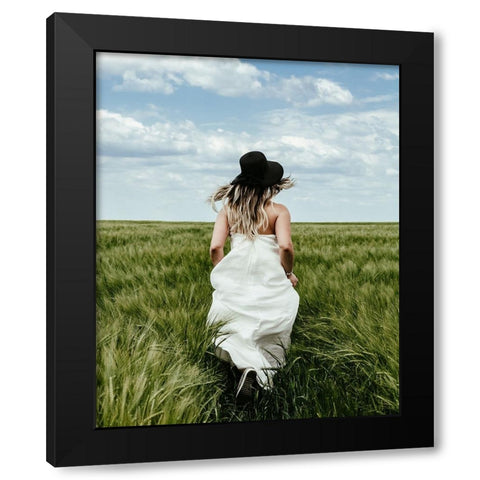 Lost Black Modern Wood Framed Art Print with Double Matting by Condrea, Roxi