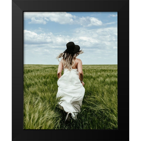 Lost Black Modern Wood Framed Art Print by Condrea, Roxi
