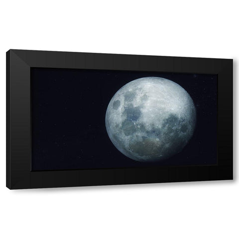 Lunar Dream Black Modern Wood Framed Art Print by Taransohal