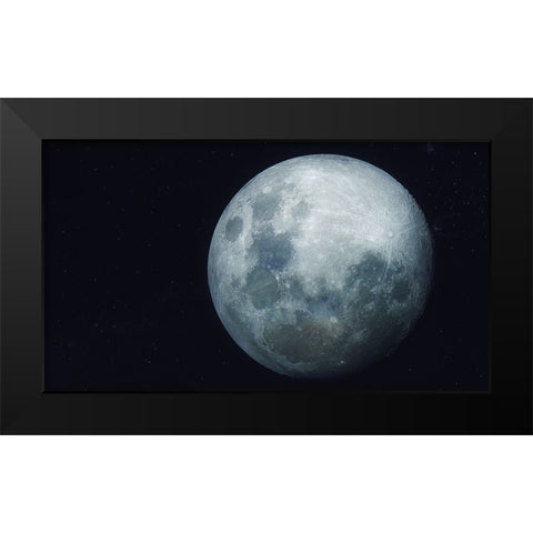 Lunar Dream Black Modern Wood Framed Art Print by Taransohal