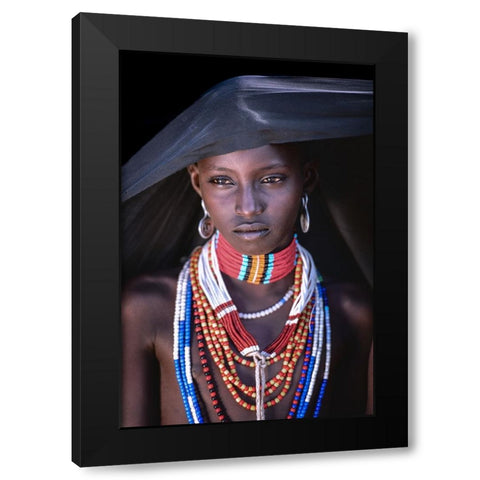 Arbore allure Black Modern Wood Framed Art Print with Double Matting by Cole, Trevor