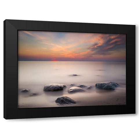 After sunset Black Modern Wood Framed Art Print by Rogaczewska