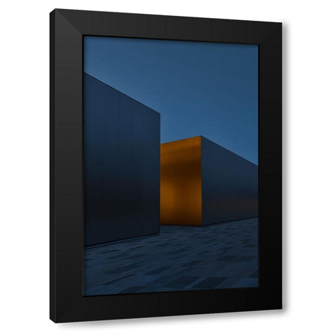 Lost City Black Modern Wood Framed Art Print by Guan, Xiaopeng