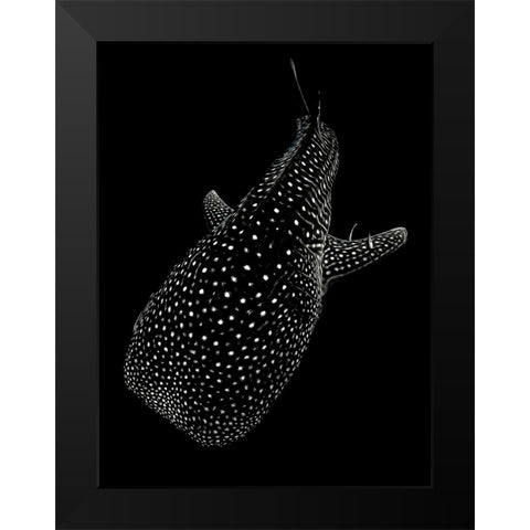 Spotted sea Black Modern Wood Framed Art Print by Melesan, Serge