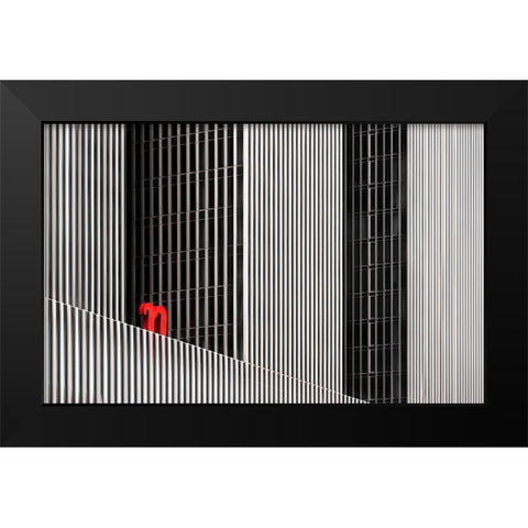 De Rotterdam Black Modern Wood Framed Art Print by Hawerkamp, Hans-Wolfgang
