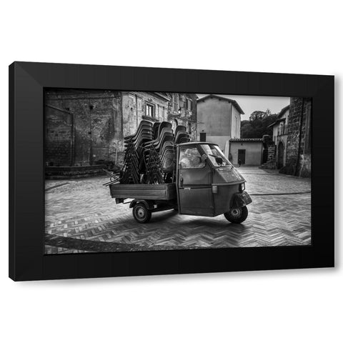 Forever young Black Modern Wood Framed Art Print with Double Matting by Grimaldi, Giuseppe
