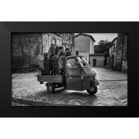 Forever young Black Modern Wood Framed Art Print by Grimaldi, Giuseppe