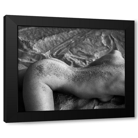 Sand Of Venus Black Modern Wood Framed Art Print with Double Matting by Ghiman, Raul