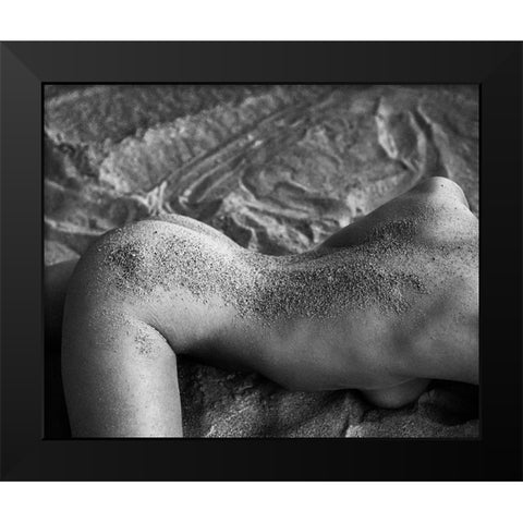 Sand Of Venus Black Modern Wood Framed Art Print by Ghiman, Raul