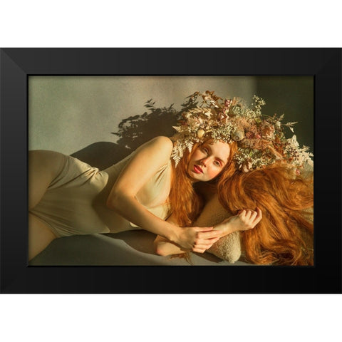 The Muse Black Modern Wood Framed Art Print by Durisova, Michaela