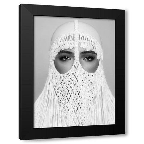 arabic Black Modern Wood Framed Art Print with Double Matting by Hamidnezhad, Amin