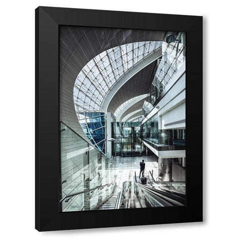 The Terminal Black Modern Wood Framed Art Print by Tagliarino, Marco