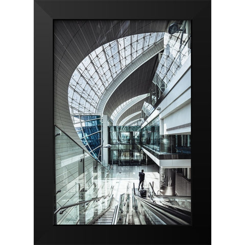 The Terminal Black Modern Wood Framed Art Print by Tagliarino, Marco