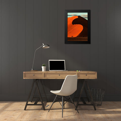 Qsq Black Modern Wood Framed Art Print by Jin, Jie