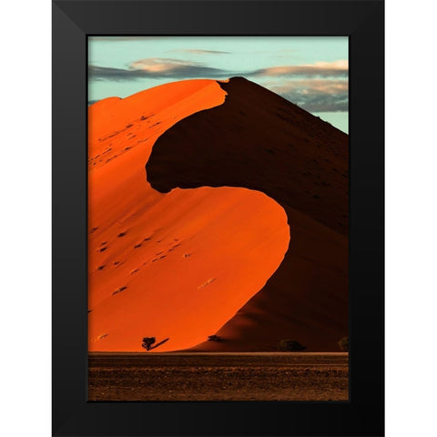 Qsq Black Modern Wood Framed Art Print by Jin, Jie