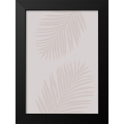 PALM LEAF 08 Black Modern Wood Framed Art Print by 1x Studio