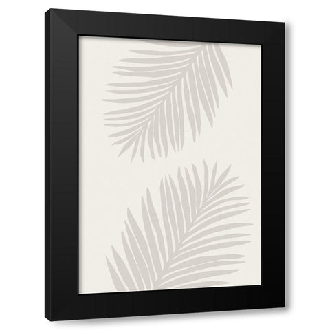 PALM LEAF 07 Black Modern Wood Framed Art Print by 1x Studio