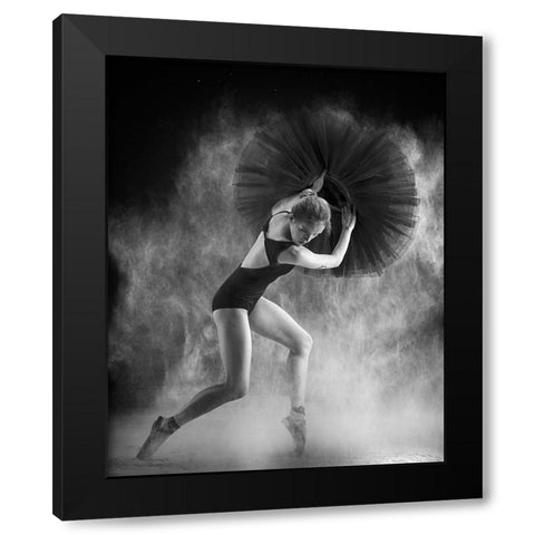 Fight 1 Black Modern Wood Framed Art Print with Double Matting by Muliani Hartojo, Angela
