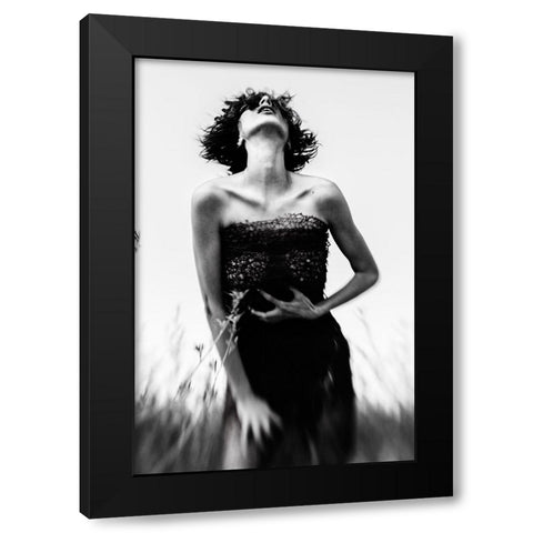 Untitled Black Modern Wood Framed Art Print by Bousca, Bogdan