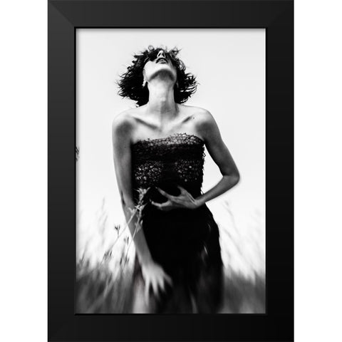 Untitled Black Modern Wood Framed Art Print by Bousca, Bogdan