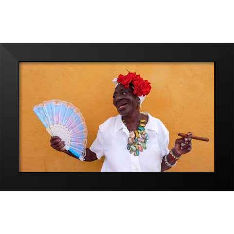 Havana Bride1 Black Modern Wood Framed Art Print by Creativeartsolution, Khoshro